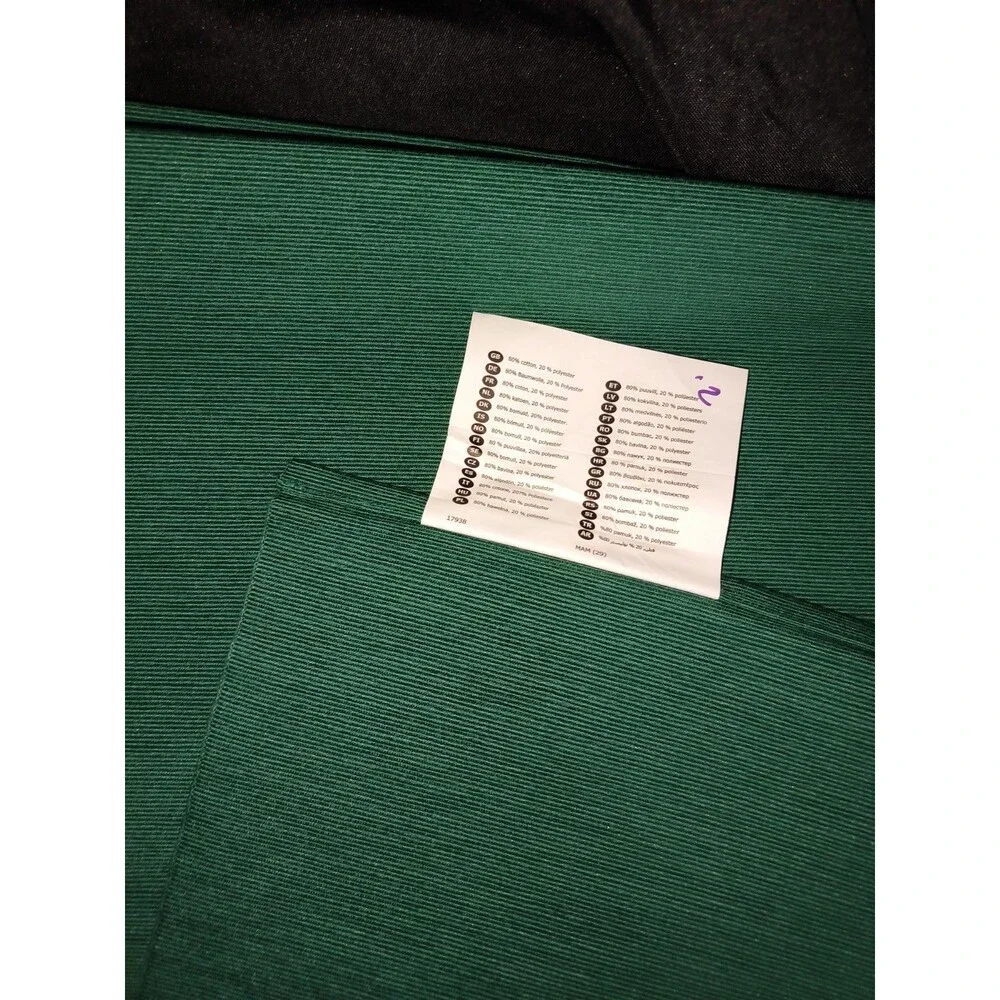 Ikea UTBYTT Emerald Green Cotton Table Runner 130cm x 35cm Discontinued